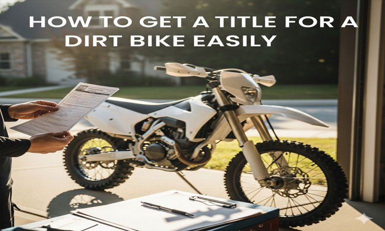 How to Get a Title for a Dirt Bike Easily