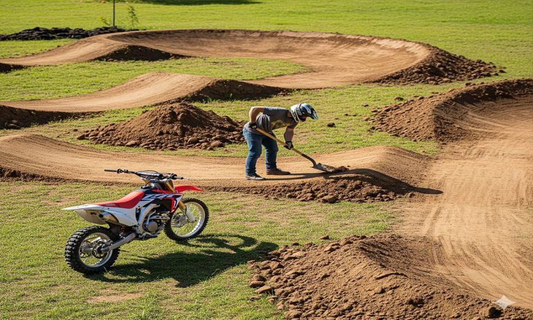 How to Make a Dirt Bike Track at Home