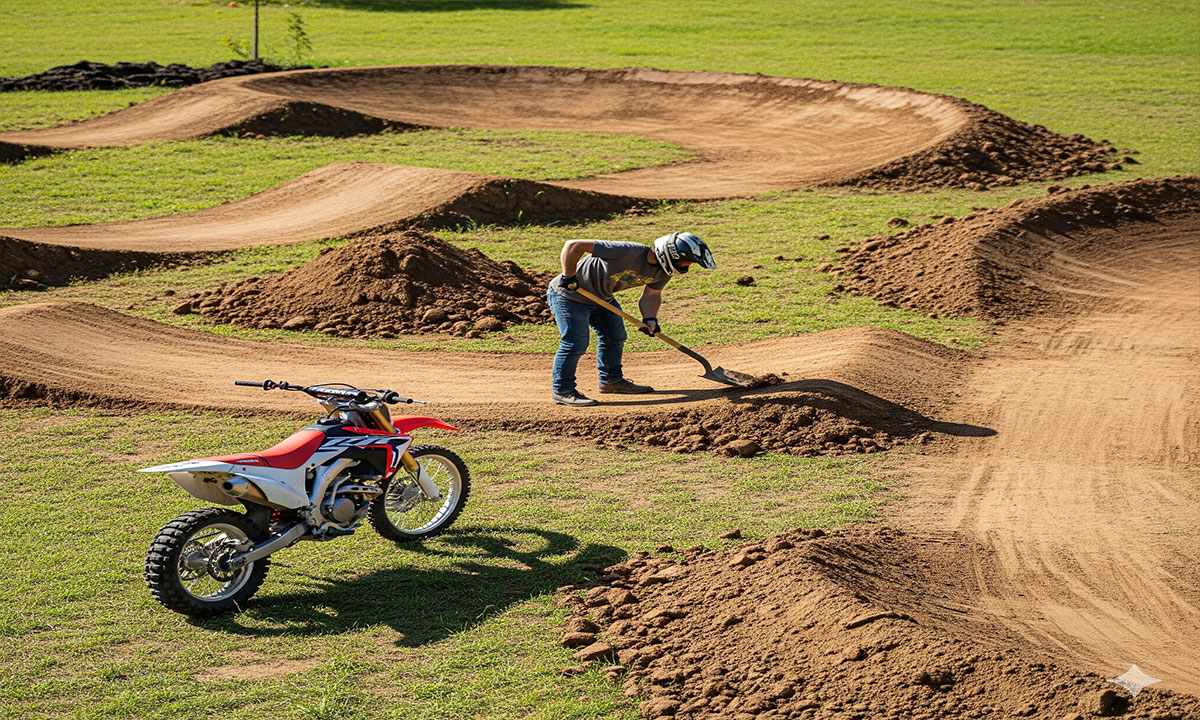 How to Make a Dirt Bike Track at Home